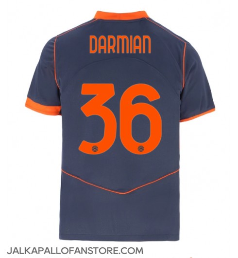 Inter Milan Matteo Darmian #36 Kolmaspaita 2025-26 Lyhythihainen Inter Milan Matteo Darmian #36 Kolmaspaita 2025-26 Lyhythihainen